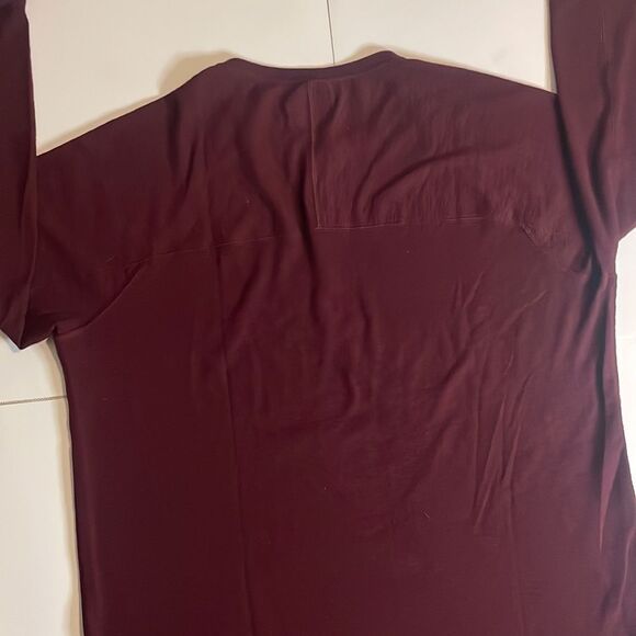 American eagle mens long sleeve maroon 1/4 button soft tee size xxl - Picture 11 of 14